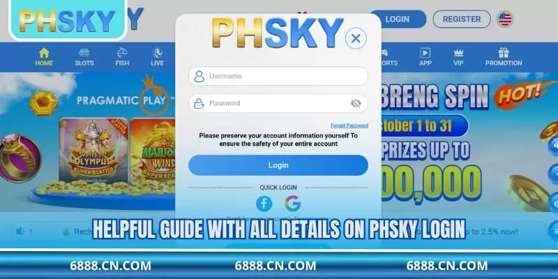 Helpful guide with all details on PHSKY login