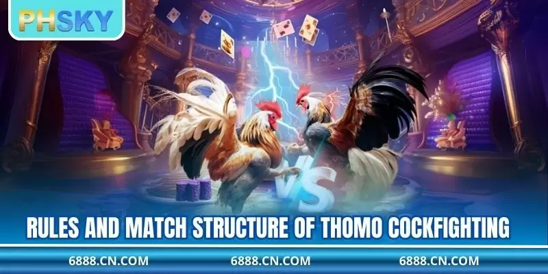Rules and match structure of Thomo cockfighting