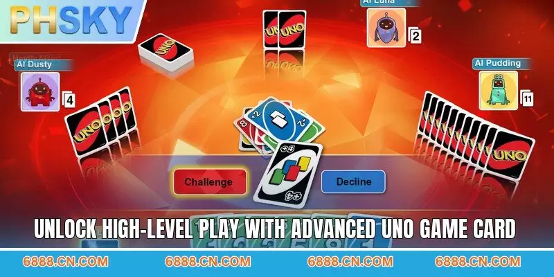 Unlock high-level play with advanced uno game card